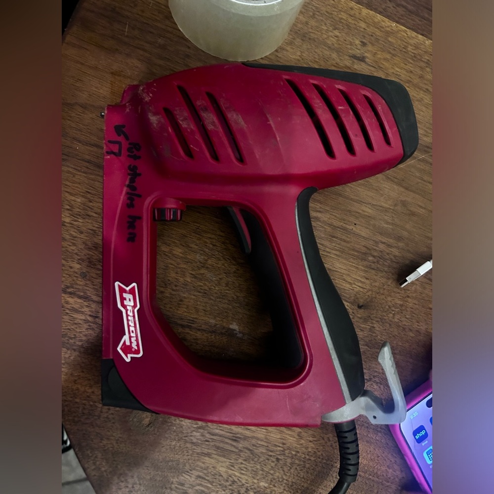 Arrow Red and Black Electric Stapler